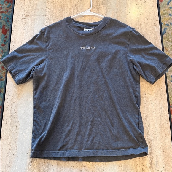 adidas Embroidered Mirror Logo Cotton Tee T Shirt mens small - Picture 3 of 5